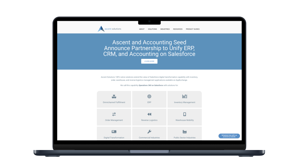 Salesforce Calendar for Ascent Solutions